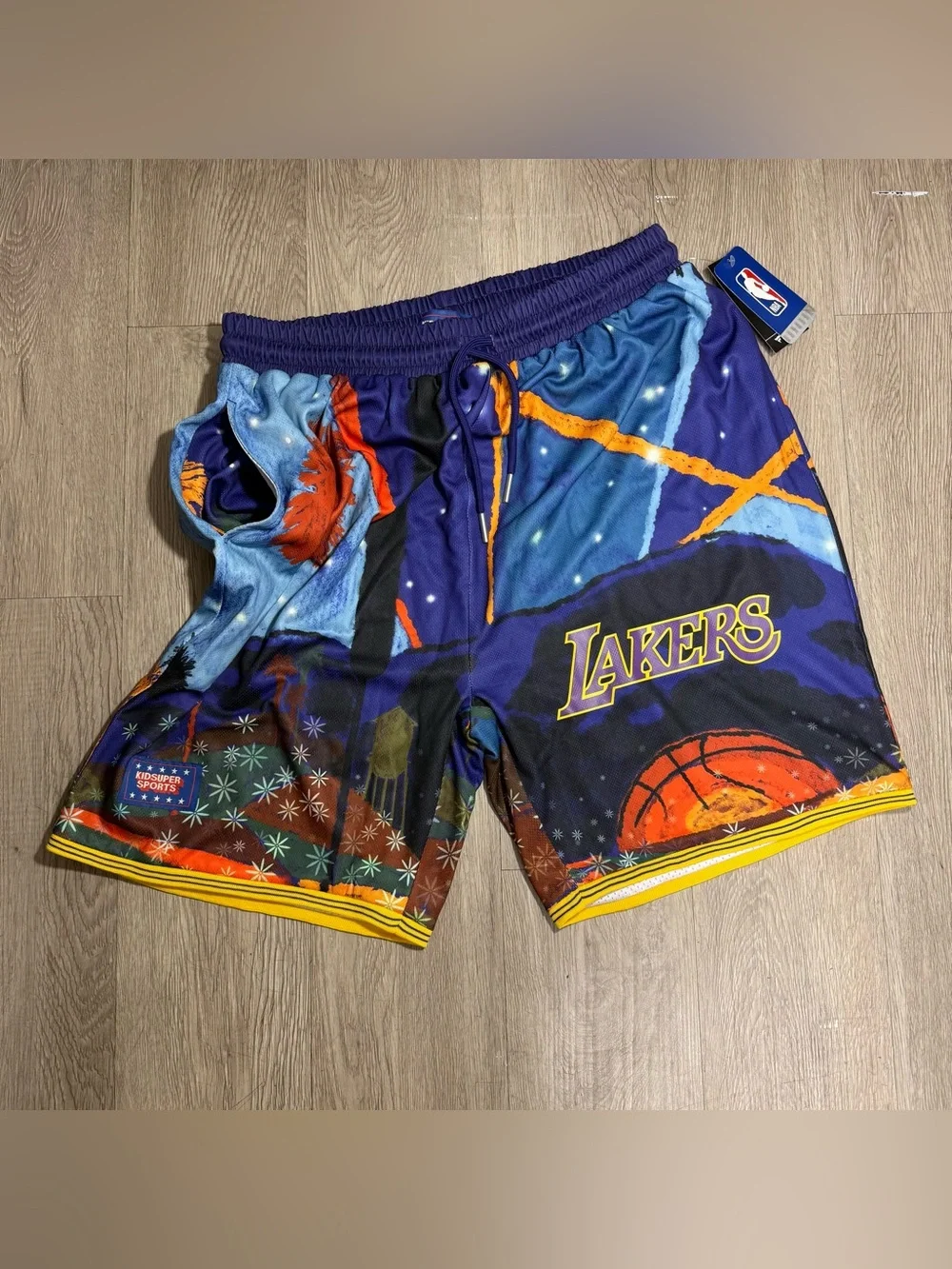 New NBA & KidSuper Studios by Fanatics Purple Los Angeles Lakers Hometown Men L